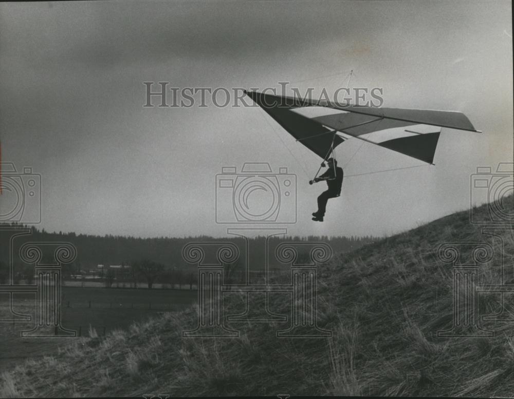 1974 Press Photo Harley Leste kite flying - spa52487 - Historic Images