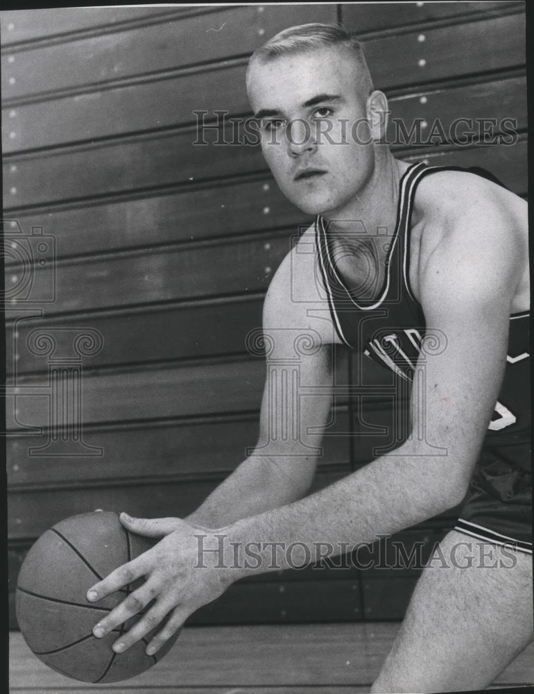 1966 Press Photo Central Washington State College Basketball Mel Cox 1966-press-photo-central-washington-state-college-basketball-mel-cox
