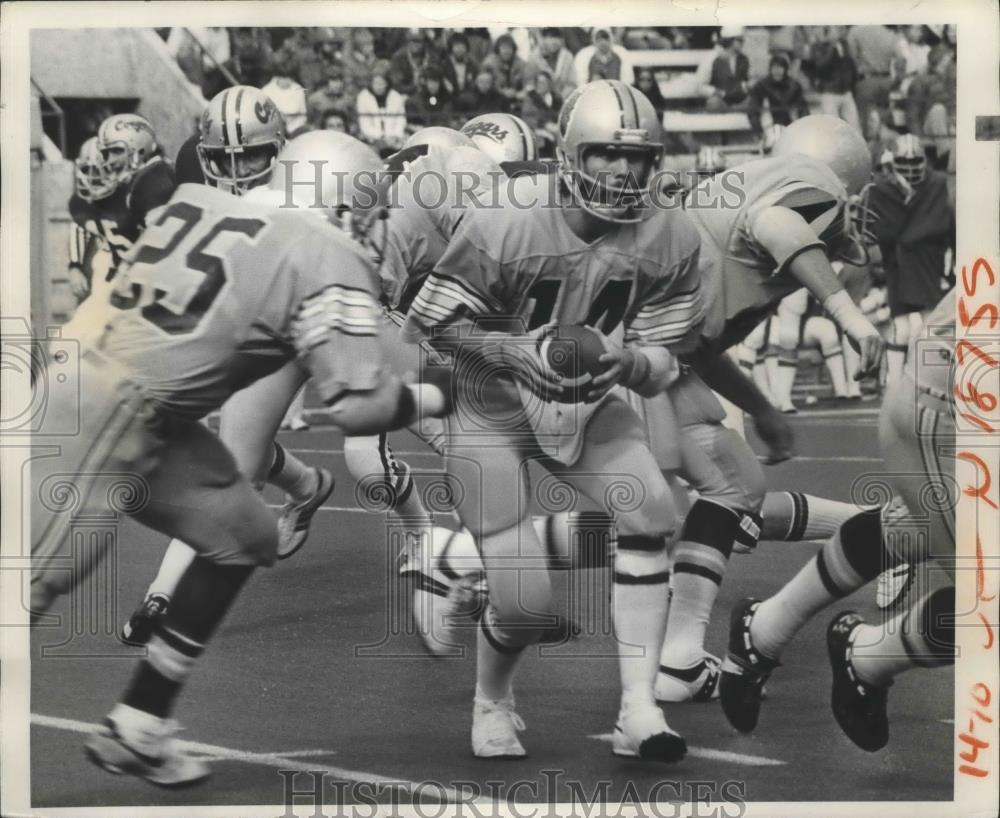 1977 Press Photo University of Idaho football player #14, Craig Juntunen - Historic Images