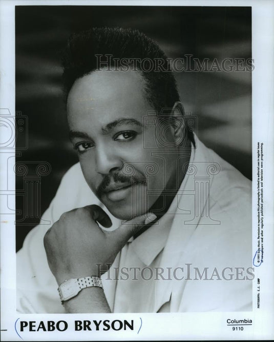 Press Photo Peabo Bryson - mja60011 - Historic Images