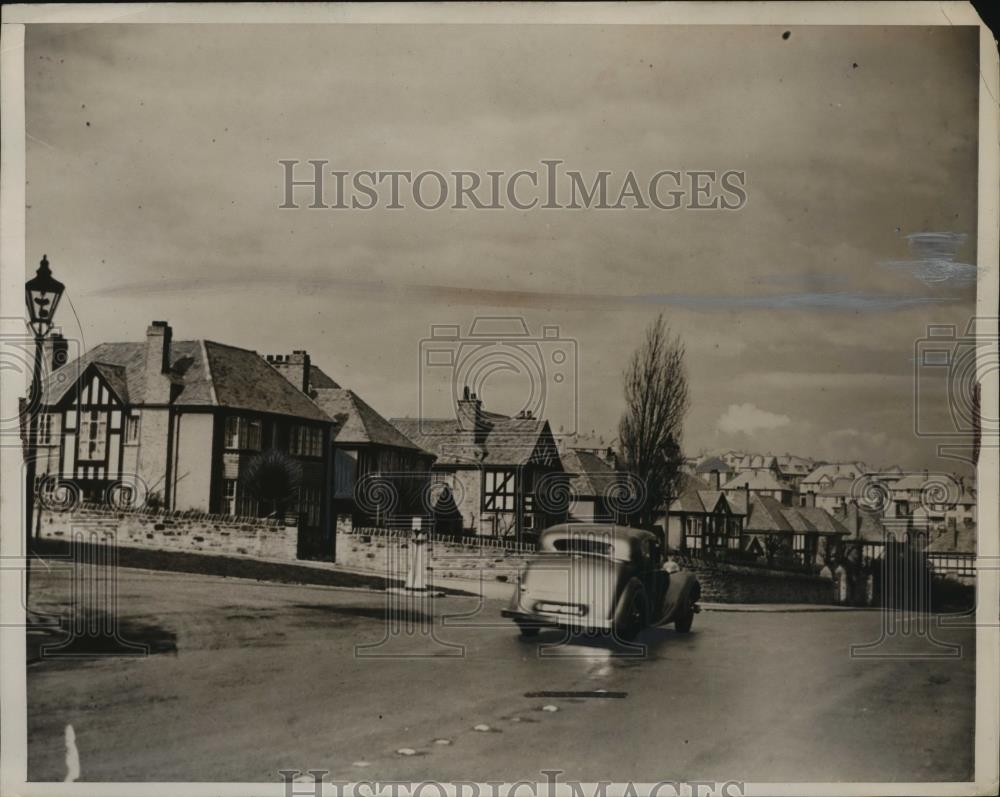 1940 Press Photo A View of Modern Homes in the City of Sheffield, England - Historic Images