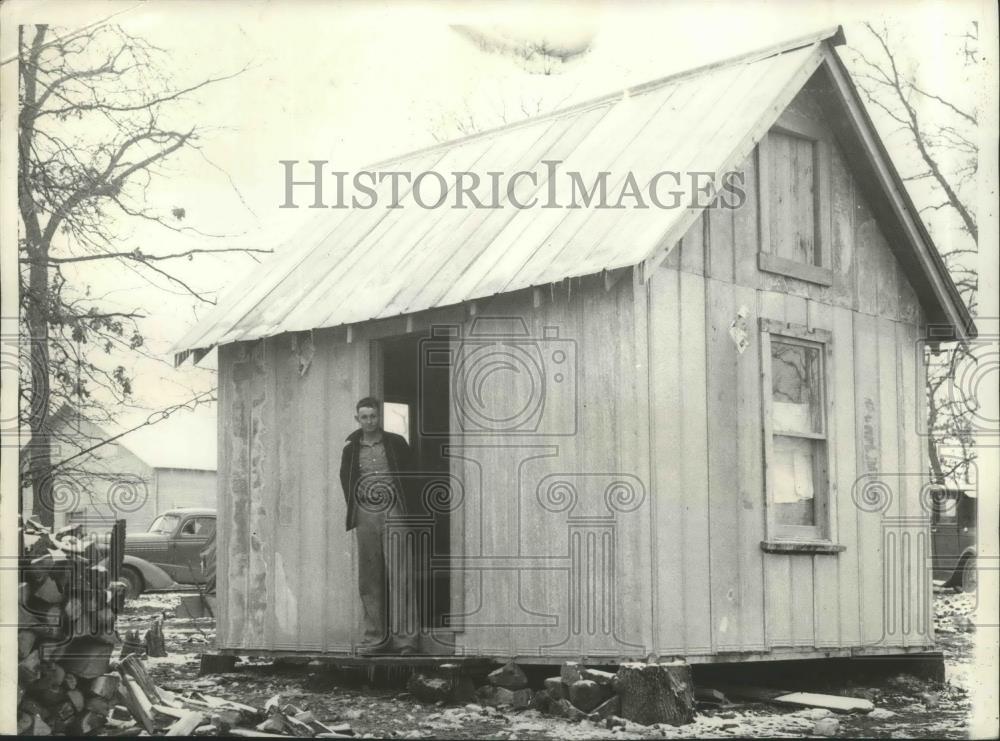 1938 Press Photo Oldest House Built by J.A. McCollum Ex-Worker in OK Oil Fields - Historic Images