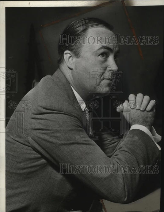 1936 Press Photo Eugene Markey at dicorce trial in Los Angeles California - Historic Images
