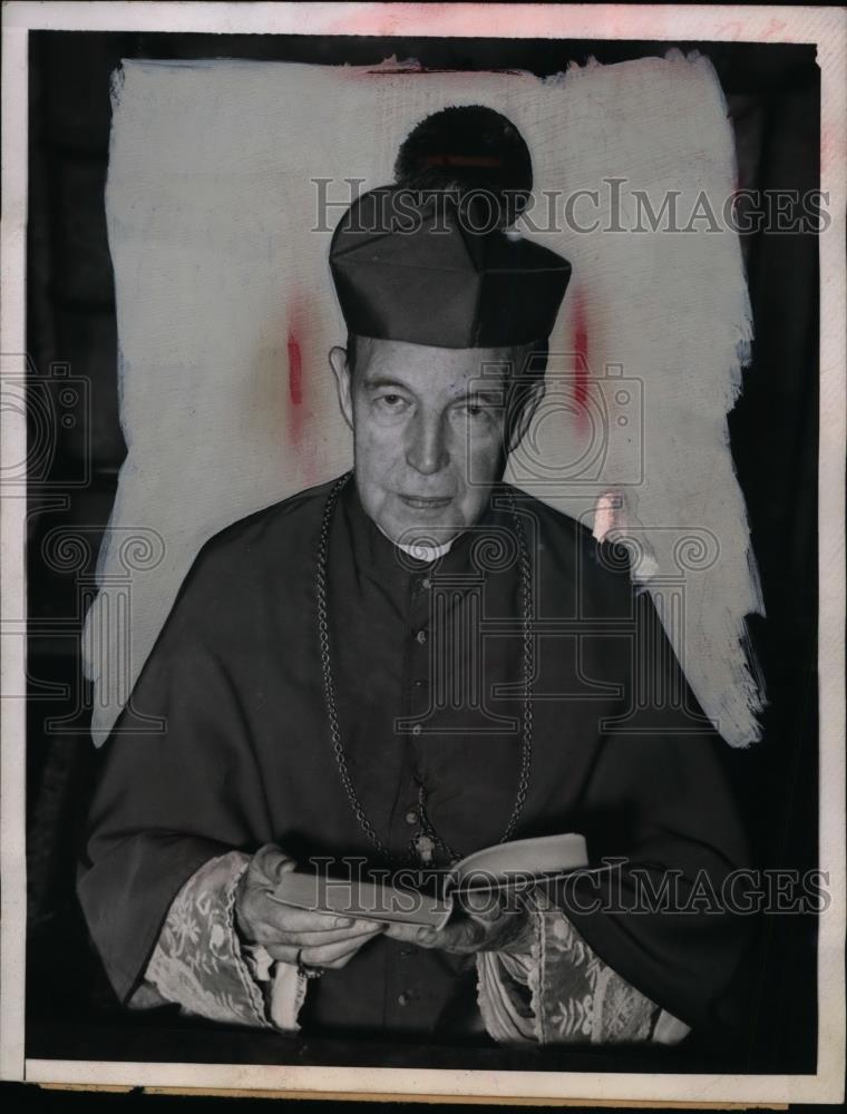 1945 Press Photo Archbishop John Giennon of St. Louis, U.S. Ranked Prince - Historic Images