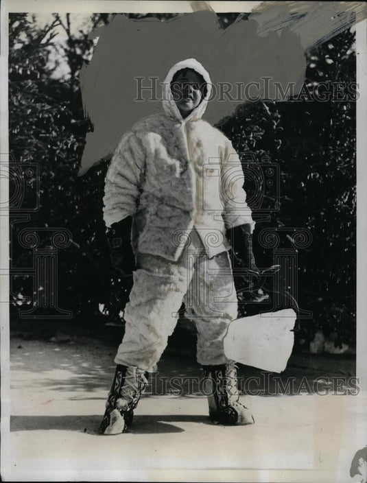 1934 Press Photo Hilda Jane Lahman at Knox School Winter Carnival, New York - Historic Images