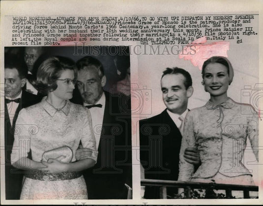 1966 Press Photo Series Princess Grace of Monaco & Prince Rainer III - neo02145 - Historic Images