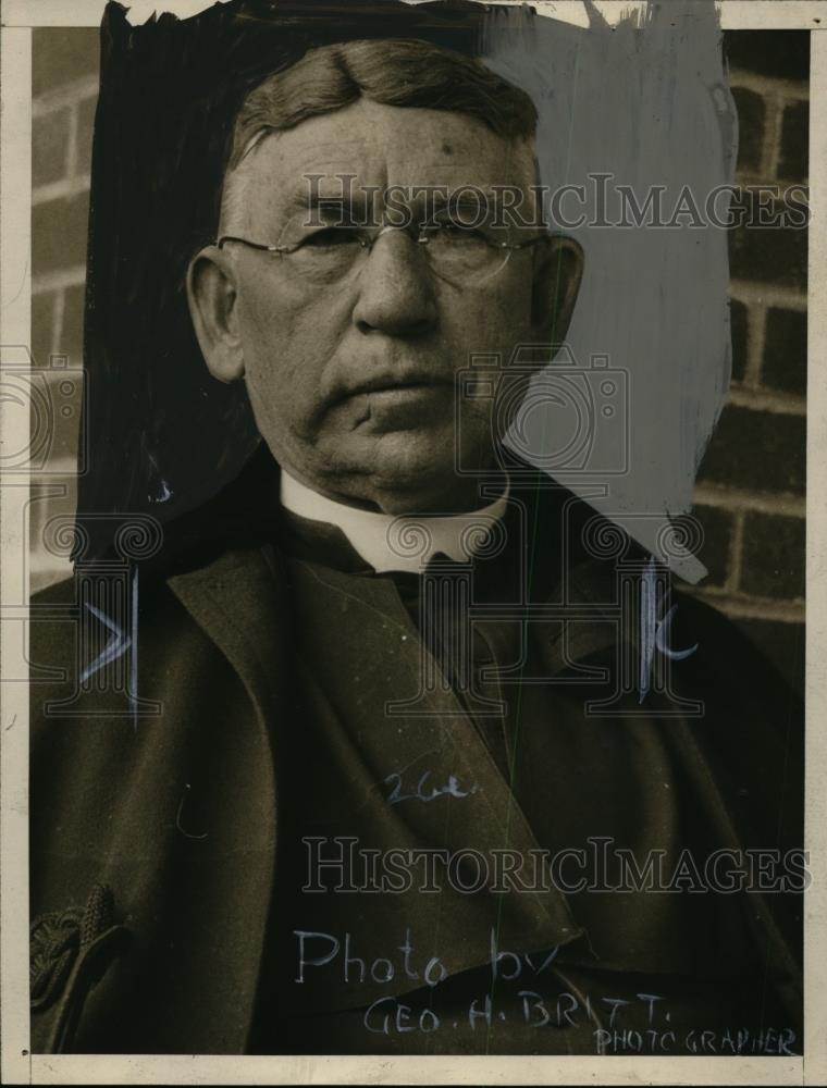 1925 Press Photo J.H. Curran of St. Mary's Church, Wilkes Barre, Pennsylvania - Historic Images