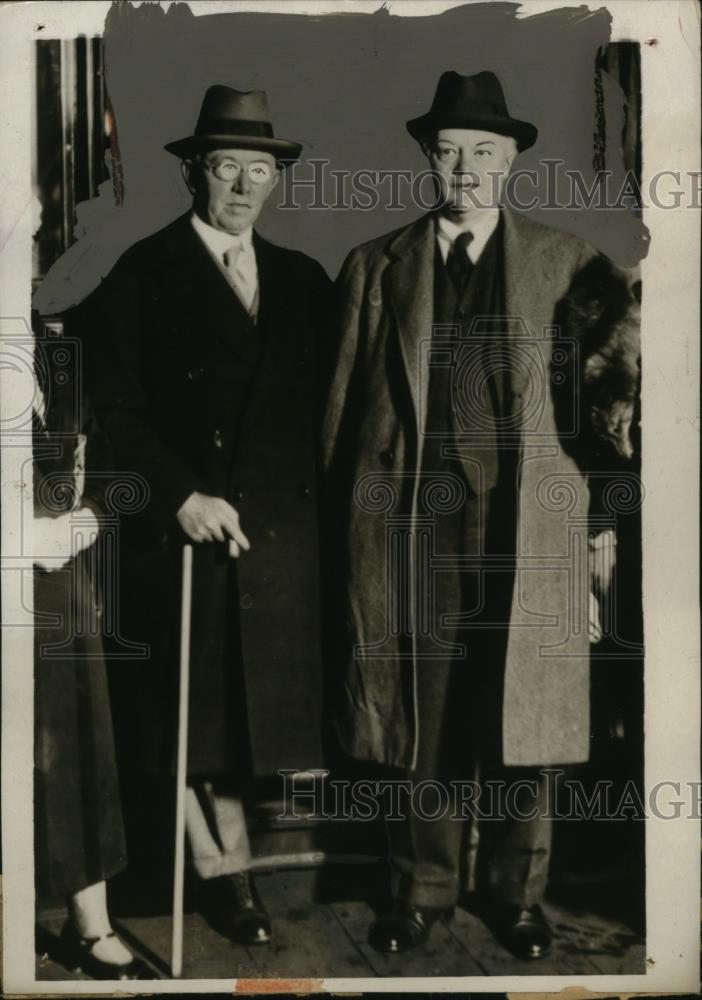 1932 Press Photo Mr. J.H. Thomas &amp; Lord Hailsham British Cabinet members - Historic Images