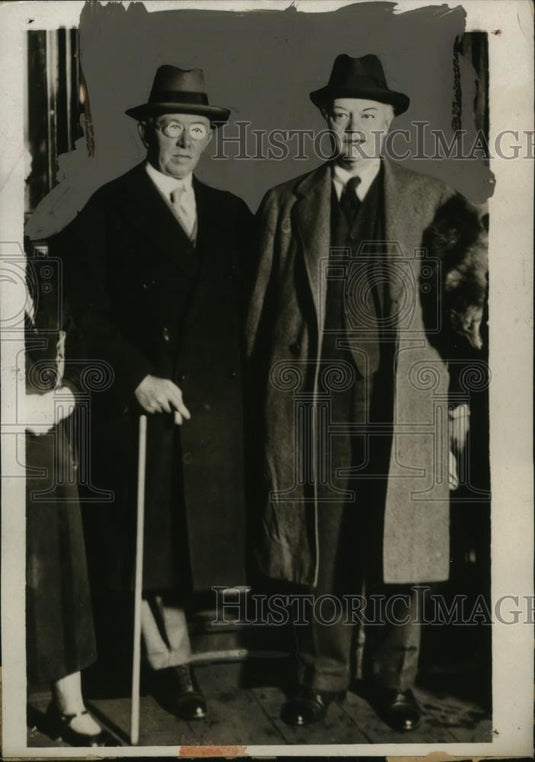 1932 Press Photo Mr. J.H. Thomas & Lord Hailsham British Cabinet members - Historic Images