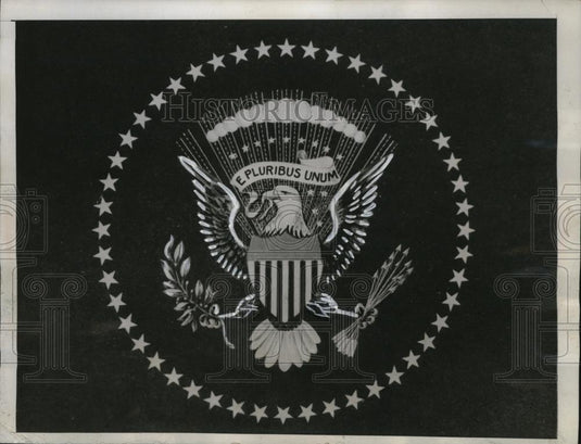 1945 Press Photo New Presidential Flags - neo04205 - Historic Images