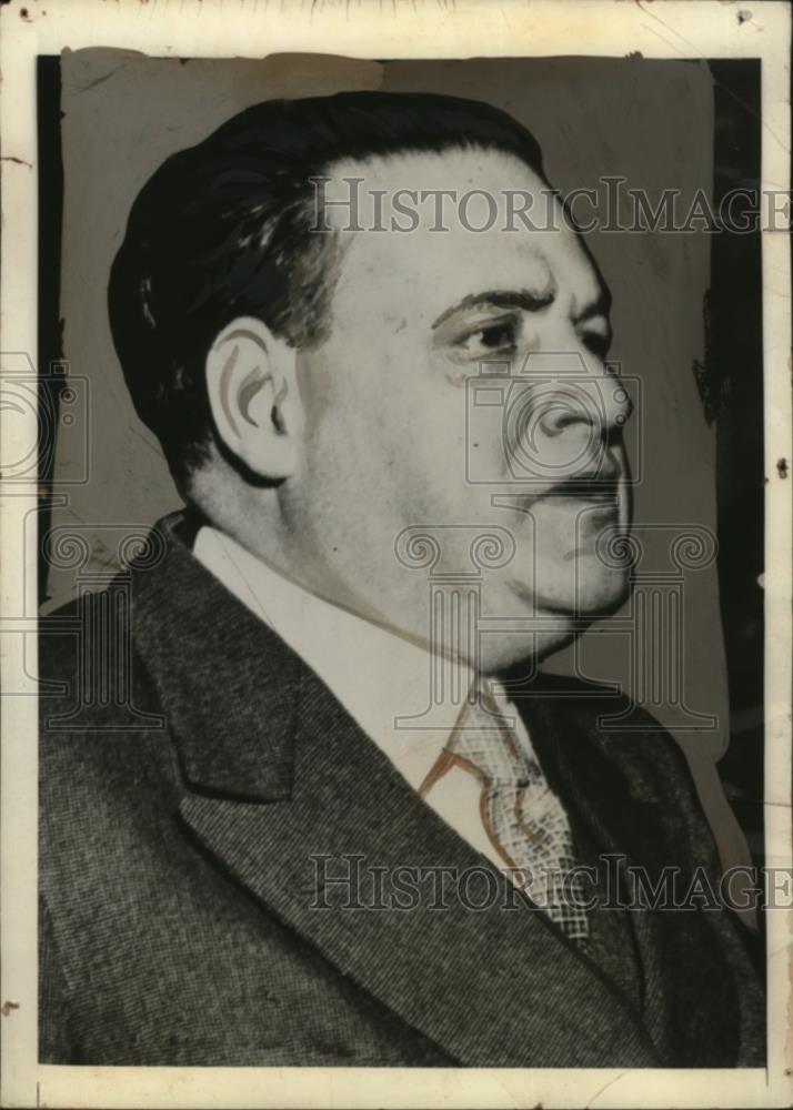 1938 Press Photo Roberto M. Ortiz, President of Argentina - neo05276 - Historic Images