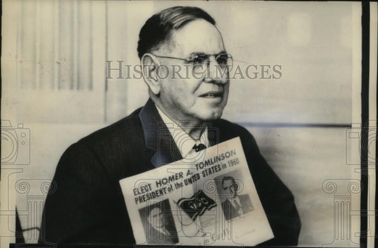 1959 Press Photo Bishop Homer A. Tomilson at Senate Commerce Subcommittee - Historic Images