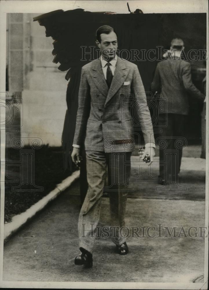 1932 Press Photo Prince George of England at Croydon Aerodrome - neo07948 - Historic Images