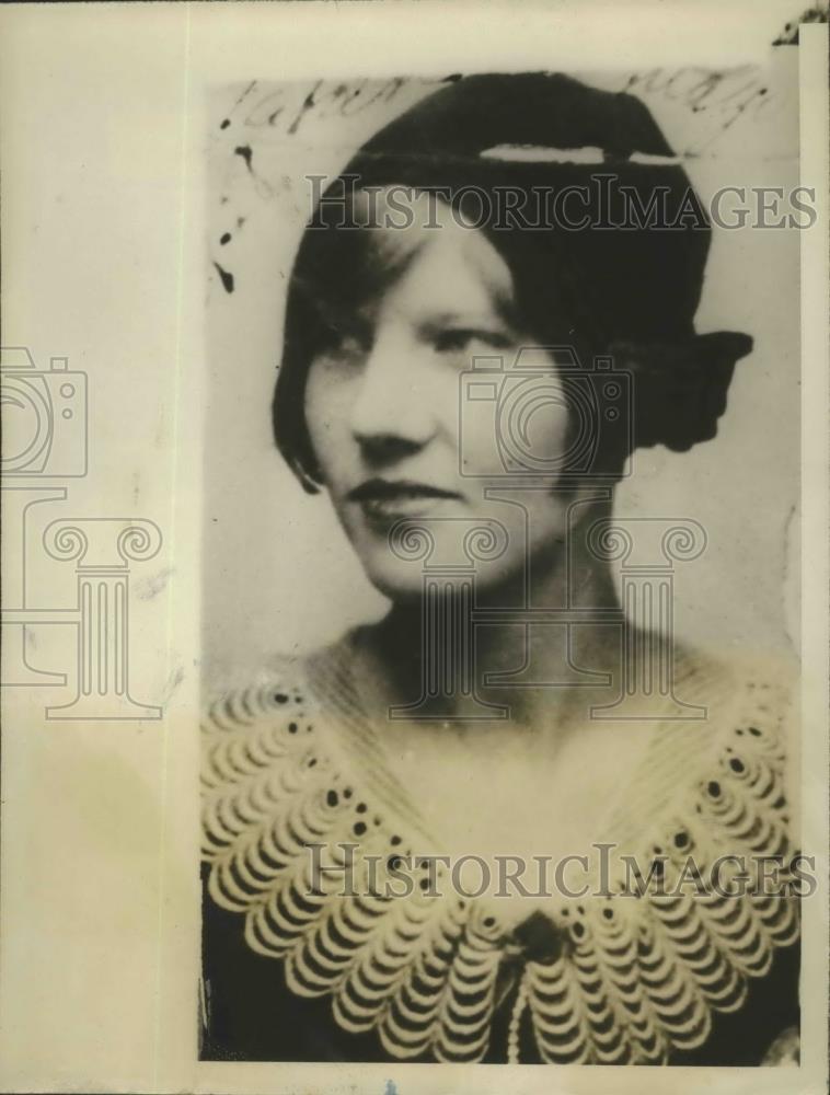 1928 Press Photo Ms Marie Young Stabbed to Death by Glenn Jenkins of Missouri - Historic Images