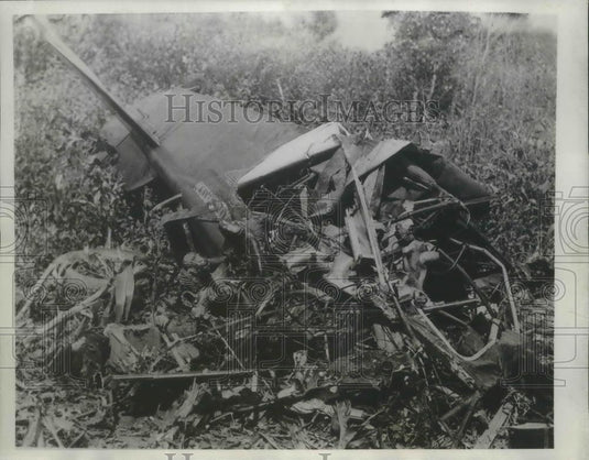 1934 Press Photo Wreckage of the Cessna Plan at Omaha Nebraska - nef65620 - Historic Images