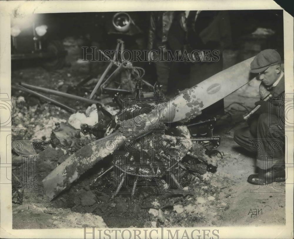 1930 Press Photo Wichita-Kansas City Plane Crashes at KC Airport Killing 5 - Historic Images