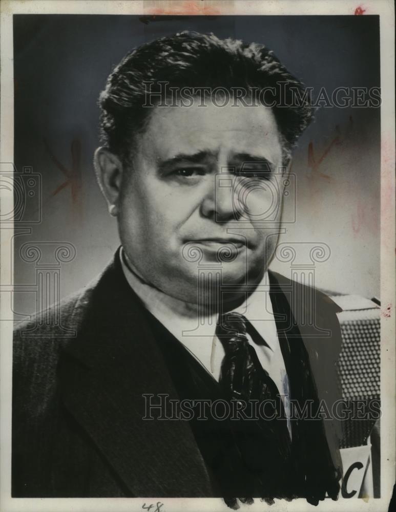 1952 Press Photo George E. Sokolsy Author, Columnist &amp; Lecture appears on ABC - Historic Images