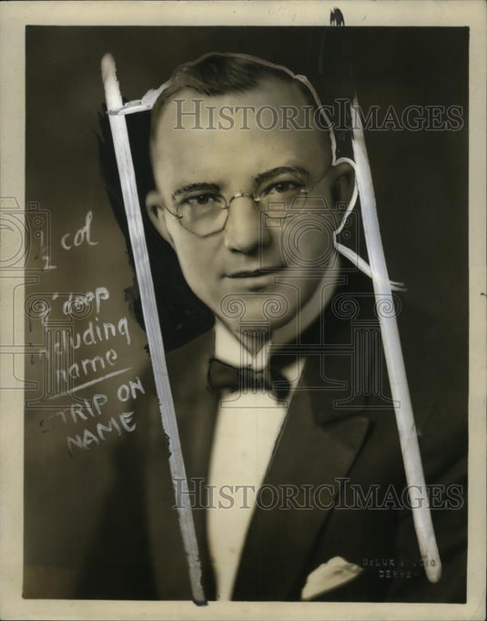 1928 Press Photo Everett E. Foster, KOA Radio, Denver, Colorado - neo05146 - Historic Images