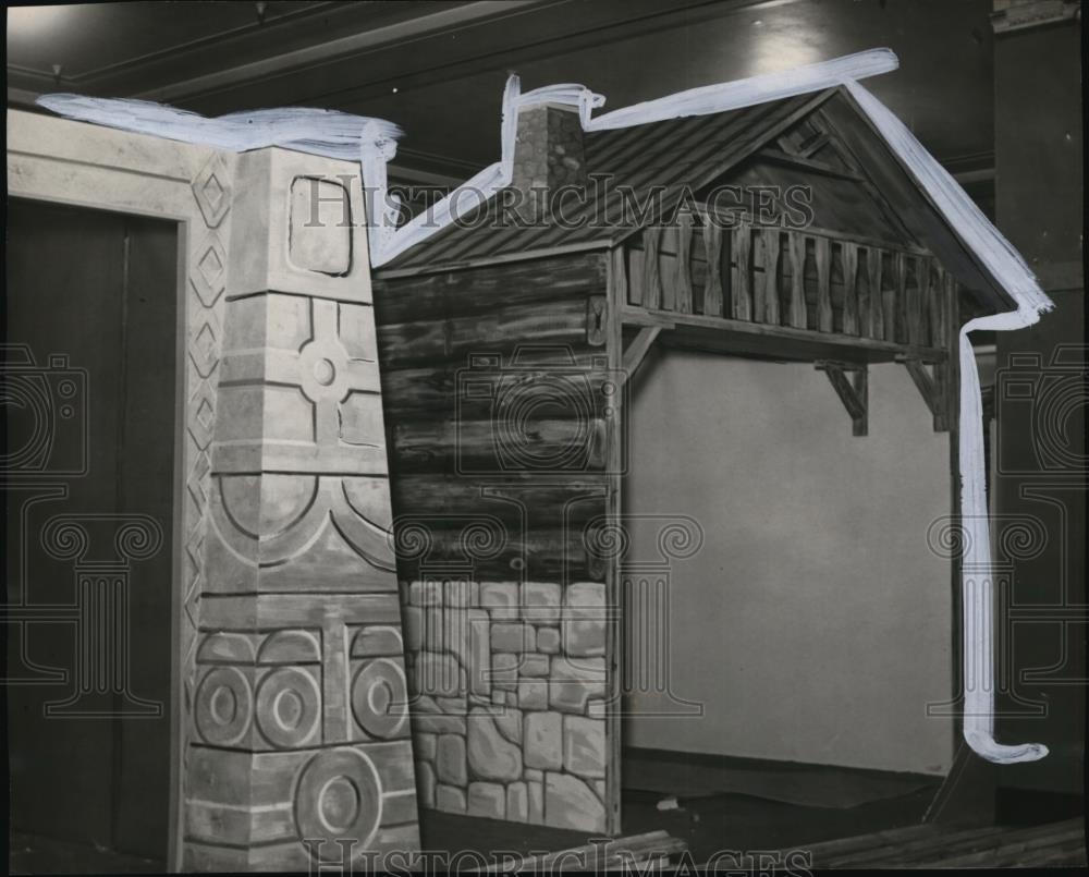 1929 Press Photo Mexican and Tyrolian House at All-Nations Exposition - Historic Images