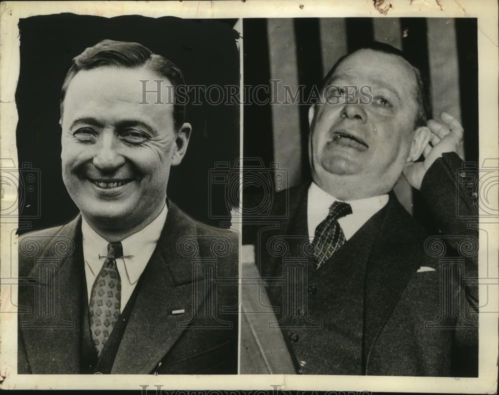 1938 Press Photo S. Davis Wilson, George Earle, Candidates Pennsylvania Senator - Historic Images