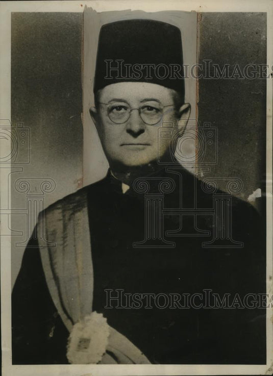1937 Press Photo Benjamin Howe Connor, U.S. lawyer, Int'l Tribunal judge - Historic Images