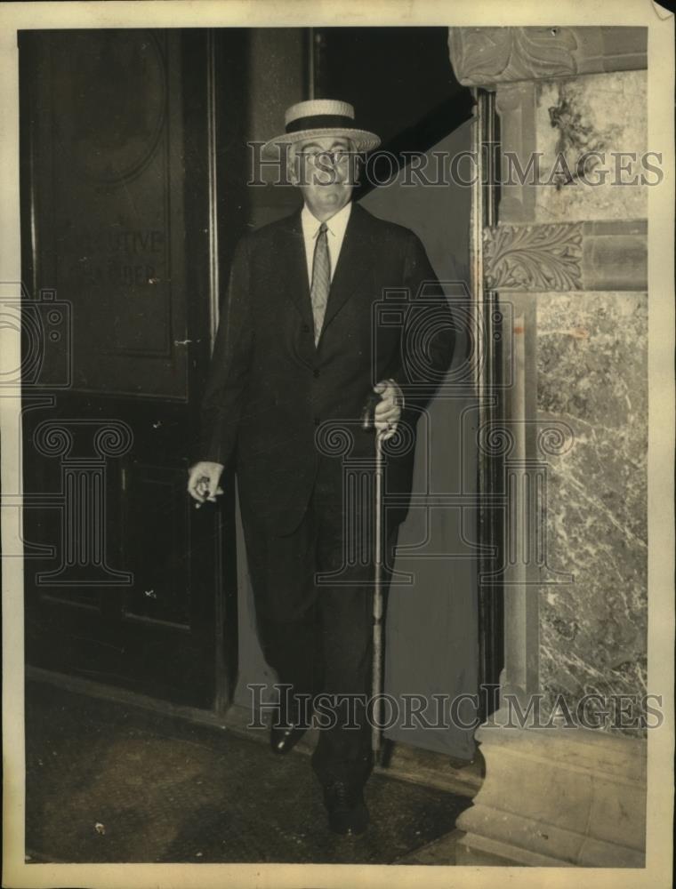 1932 Press Photo Samuel Seabury at Hearing Before Roosevelt, Albany, New York - Historic Images