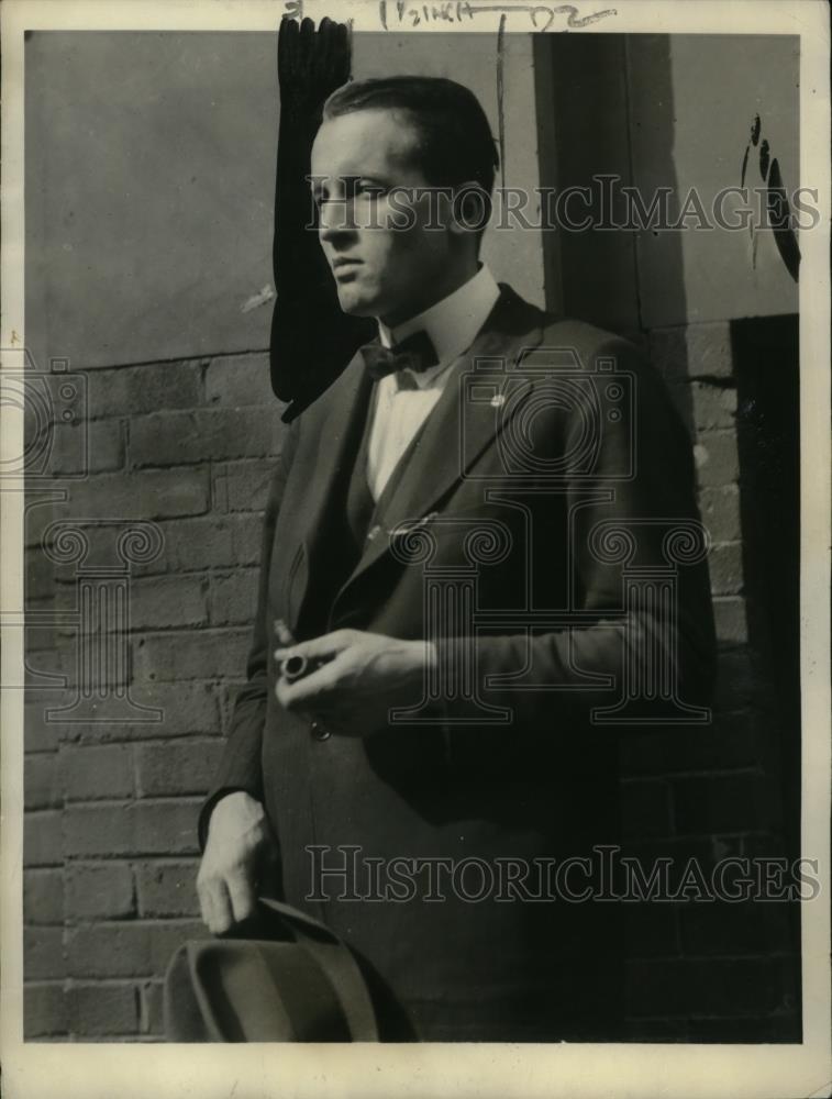 1922 Press Photo Alec E. Robertson, John F. Ellis Kidnapping Victim, New Jersey - Historic Images