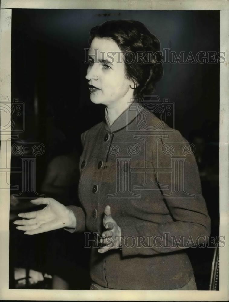 1939 Press Photo Burnita Shelton Before The Senate Hearing - nep03666 - Historic Images