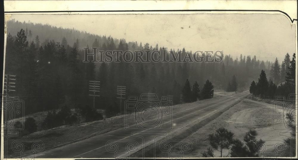 1929 Press Photo Inland Empire Highway near Hangman Creek Valley - spa48343 - Historic Images