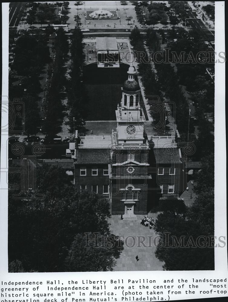 Press Photo Independence Hall, the Liberty Bell Pavilion in Philadelphia - Historic Images