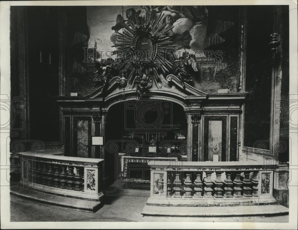 1929 Press Photo Altar at Church of San Carlo, Rome - spa55935 - Historic Images