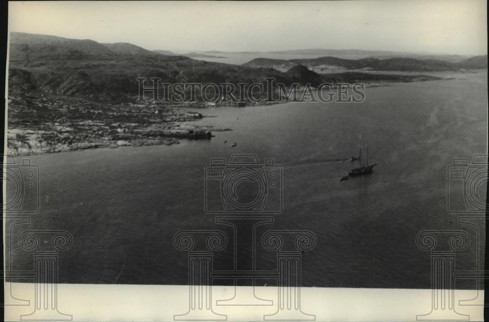 1928 Press Photo Indian Harbor, Labrador site of the Bremen Flight Landing - Historic Images
