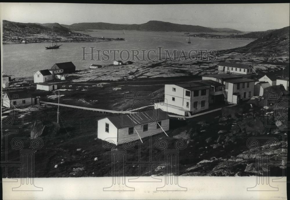 1928 Press Photo The settlement at Indian Harbor, Labrador site Bremen Landing - Historic Images