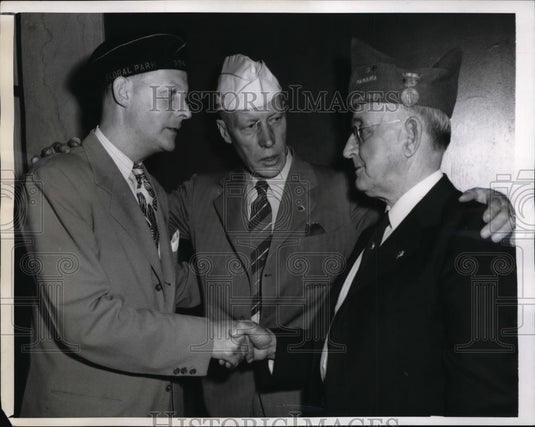 1943 Press Photo New York Lt Cmmdr McKay, William Lewis & Arthur Bouton NYC - Historic Images