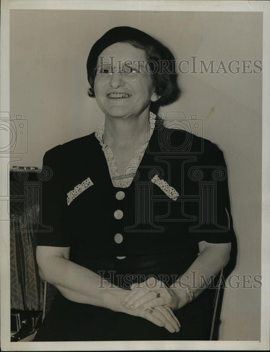 1939 Press Photo New York Mrs.Willie Coleman, Chattanoogan flew to Europe NYC - Historic Images