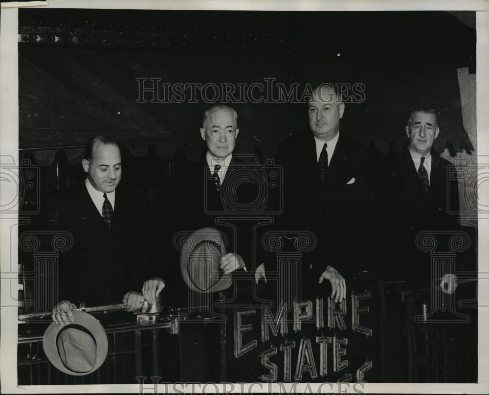 1938 Press Photo New York Erwin Steingut, Rep. Christopher Sullivan  NYC - Historic Images