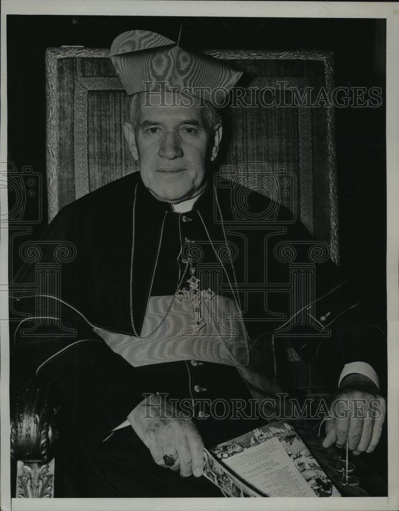 1938 Press Photo New York Cardinal Hayes Press Conference at Home NYC - Historic Images