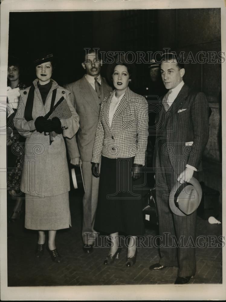 1935 Press Photo New York Countess De Covadonga, arrives in NYC  - neny10412 - Historic Images