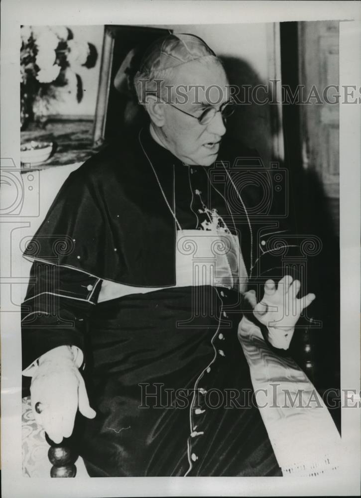 1938 Press Photo New York His eminence Patrick Cardinal Hayes of NYC - neny10515 - Historic Images