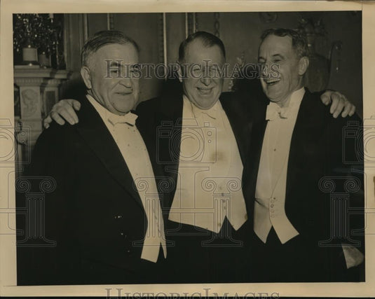 1941 Press Photo New York John S.McCarrens, Col. Frank Knox and Walter Dear NYC - Historic Images
