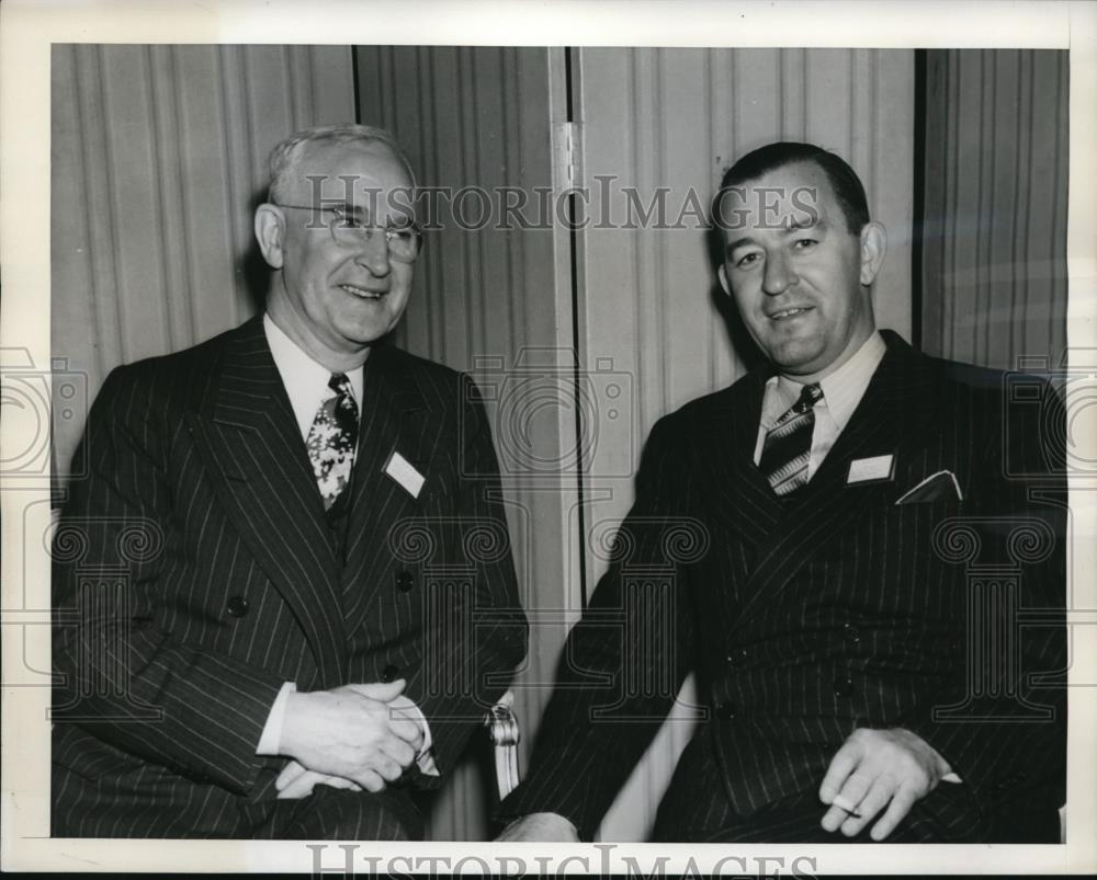 1941 Press Photo New York Arthur R. Treanor and Harold A. Fritgerald NYC - Historic Images