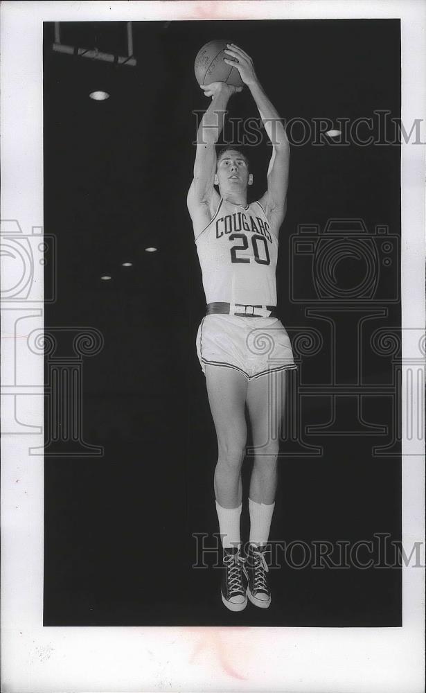 1985 Press Photo WSU cougars basketball guard Dennis Kloke - sps03643 - Historic Images