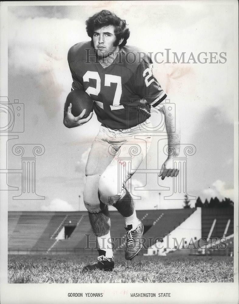 1971 Press Photo Washington State football player, Gordon Yeomans - sps03662 - Historic Images