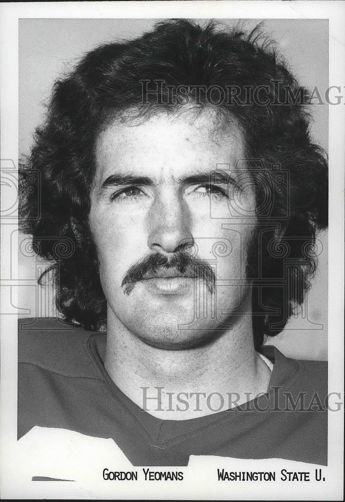 1973 Press Photo Washington State University football player, Gordon Yeomans - Historic Images