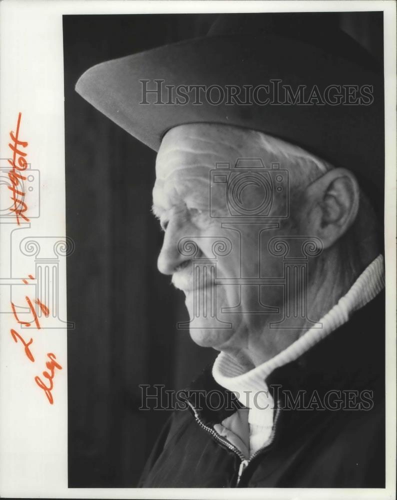 1978 Press Photo Ski jumping pioneer, Magnus Bakke - sps03705 - Historic Images