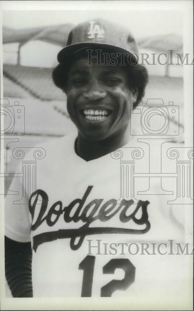 1982 Press Photo Los Angeles Dodgers baseball player, Dusty Baker - sps03709 - Historic Images