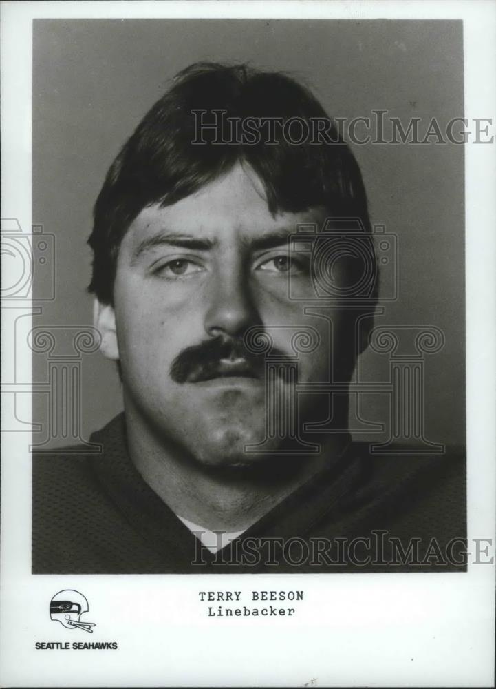 Press Photo Seattle Seahawks Football Terry Beeson - sps03732 - Historic Images