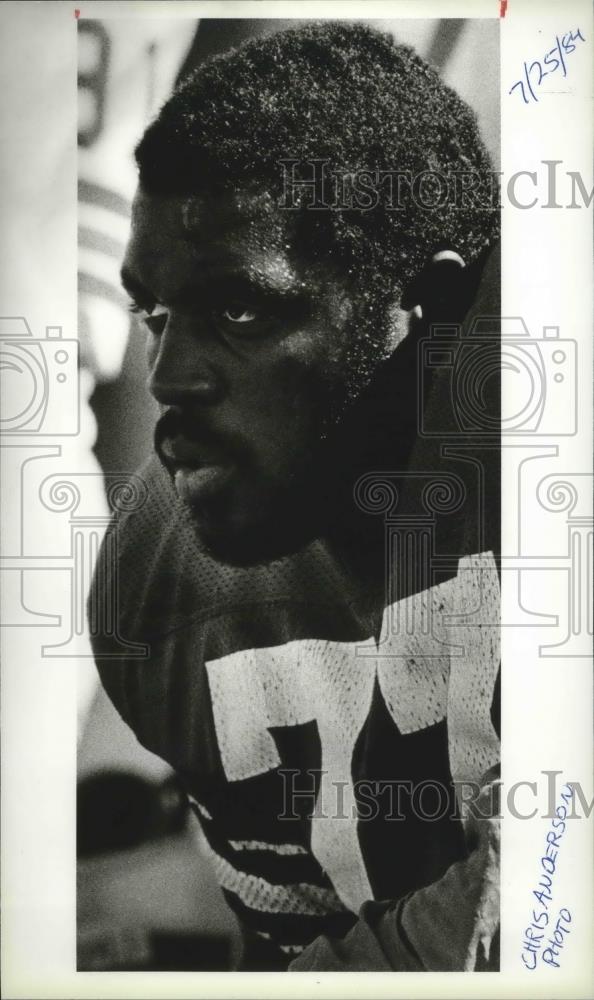 1984 Press Photo Football player Jeff Bryant - sps03745 - Historic Images