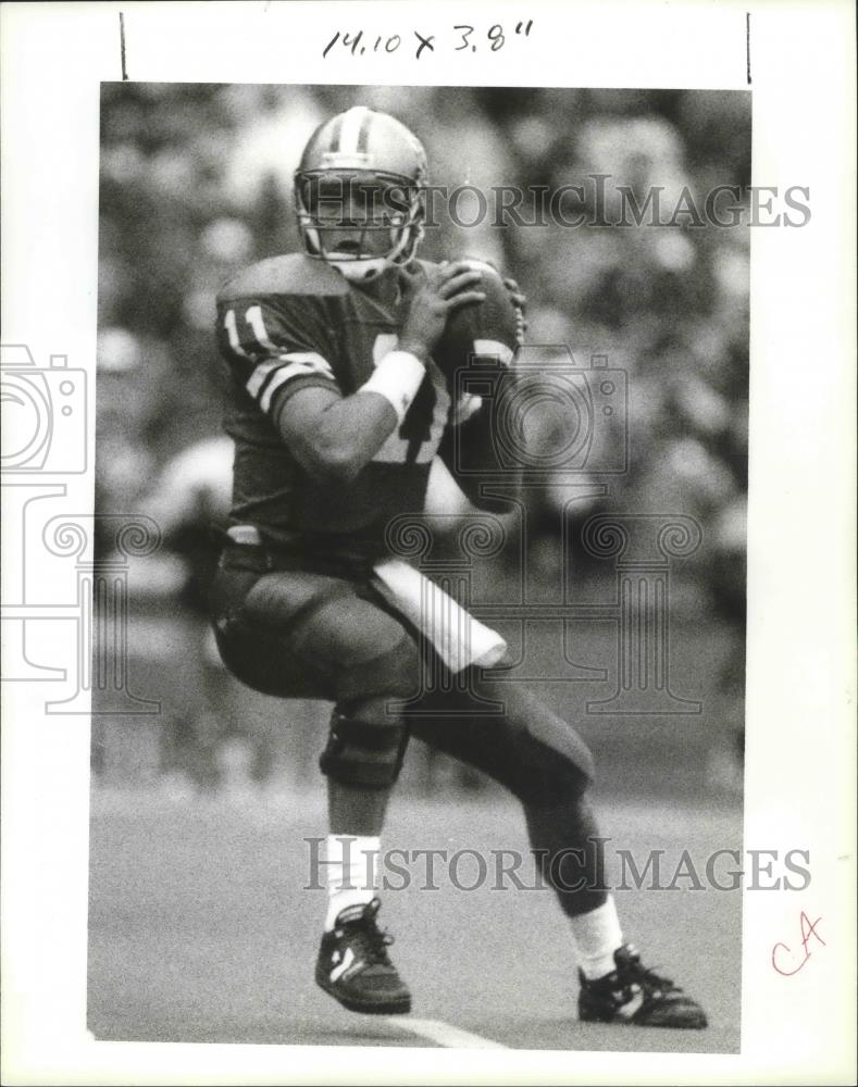 1992 Press Photo Football Quarterback Mark Brunell - sps03746 - Historic Images