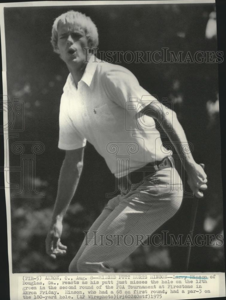 1975 Press Photo Golfer Larry Hinson at the PGA Tournament at Firestone in Akron - Historic Images